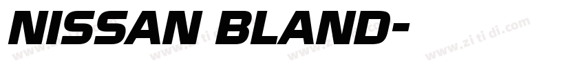 NISSAN BLAND字体转换